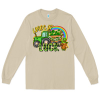 Mushroom Loads of luck tractor Long Sleeve Tee - CowGirlArtShop