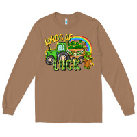 Toasted Coconut Loads of luck tractor Long Sleeve Tee - CowGirlArtShop