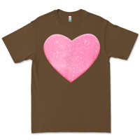 Cacao Valentines Pink Heart Premium Tee - FloraArt