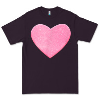 Plum Valentines Pink Heart Premium Tee - FloraArt