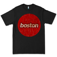 Black boston   simple red circle vintage Premium Tee - FloraArt