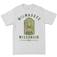 Dove Grey shotz beer worn Premium Tee - FloraArt