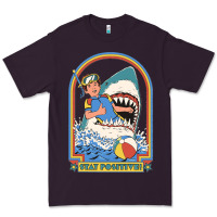 Plum Stay Positive Classic Premium Tee - FloraArt