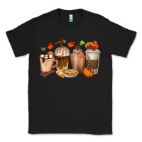 Black Pumpkin Spice Coffee Cups Classic Tee - texasbilliewilder