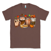 Chestnut Pumpkin Spice Coffee Cups Classic Tee - texasbilliewilder