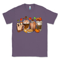 Lavender Pumpkin Spice Coffee Cups Classic Tee - texasbilliewilder