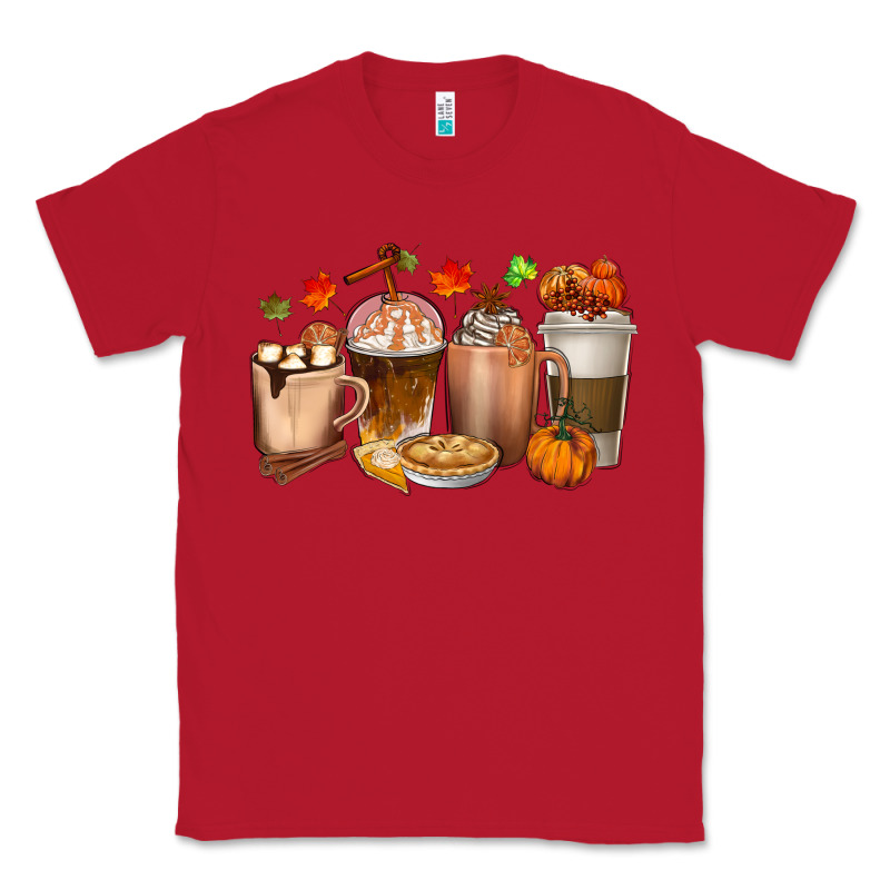 Pumpkin Spice Coffee Cups Classic Tee by texasbilliewilder | Teevron