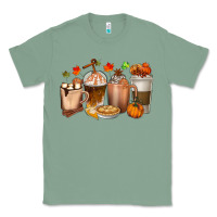 Sage Pumpkin Spice Coffee Cups Classic Tee - texasbilliewilder
