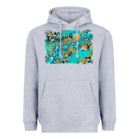 Heather Grey gemstone cowhide glitter background Heavyweight Hoodie - Artiststas