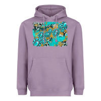 Lavender gemstone cowhide glitter background Heavyweight Hoodie - Artiststas