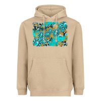 Mushroom gemstone cowhide glitter background Heavyweight Hoodie - Artiststas