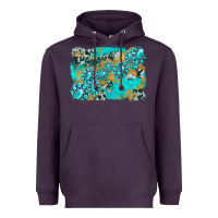 Plum gemstone cowhide glitter background Heavyweight Hoodie - Artiststas