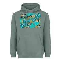 Sage gemstone cowhide glitter background Heavyweight Hoodie - Artiststas