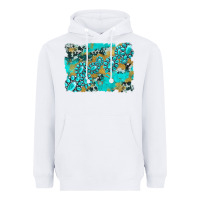 White gemstone cowhide glitter background Heavyweight Hoodie - Artiststas