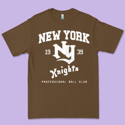 The Natural Ny New York Knights Baseball Premium Tee Designed By Floraart