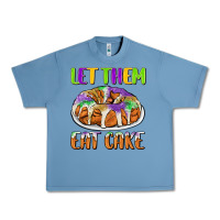 Pebble Blue let them eat cake Urban Heavy Tee - CowGirlArtShop