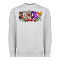 Heather Grey spooky summer vibes Heavyweight Sweatshirt - CowhideDigitalArt