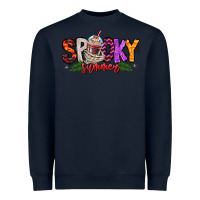Navy spooky summer vibes Heavyweight Sweatshirt - CowhideDigitalArt