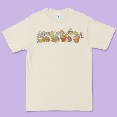 Snow White And The Seven Dwarfs Marching In Line Premium Tee Designed By Floraart