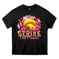 Black strike out cancer softball Heavy Core Tee - Artiststas