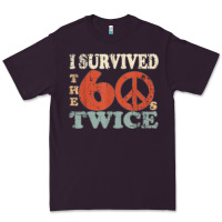 Plum I Survived The Sixties 60s Twice Premium Tee - FloraArt