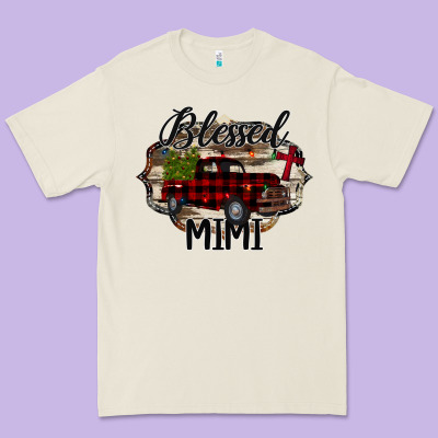 Blessed Mimi Christmas Truck Premium Tee Designed By Bettercallsaul
