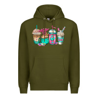 Army Green cna nurse coffee cups Premium Hoodie - Jasminsmagicworld