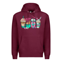 Burgundy cna nurse coffee cups Premium Hoodie - Jasminsmagicworld
