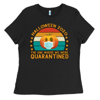 Black Halloween Zozo The One Where We Were Quarantined Ladies Tee - Bettercallsaul
