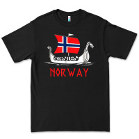 Boat Norwegian Flag Norway Viking Ship Norway Premium Tee | Teevron