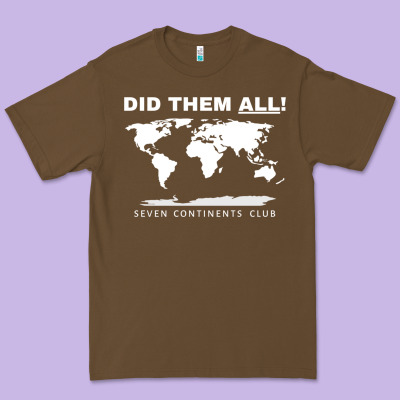 Seven Continents Shirt Premium Tee Designed By Floraart