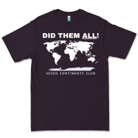 Plum Seven Continents Shirt Premium Tee - FloraArt