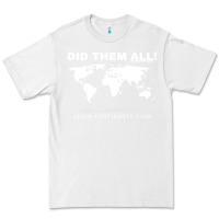 White Seven Continents Shirt Premium Tee - FloraArt