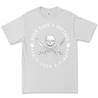 Dove Grey Work like a captain party like a pirate Premium Tee - FloraArt