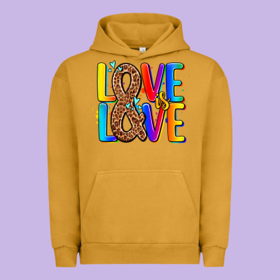 Pride Lgbtqi Love Is Love Urban Hoodie Designed By Adodesignshop