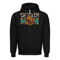 Black chicken mom Zipper Hoodie - LillyAllenDesigns