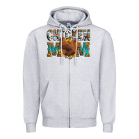 Heather Grey chicken mom Zipper Hoodie - LillyAllenDesigns