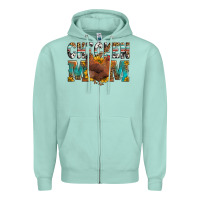 Seafoam chicken mom Zipper Hoodie - LillyAllenDesigns