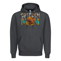 Smoke chicken mom Zipper Hoodie - LillyAllenDesigns