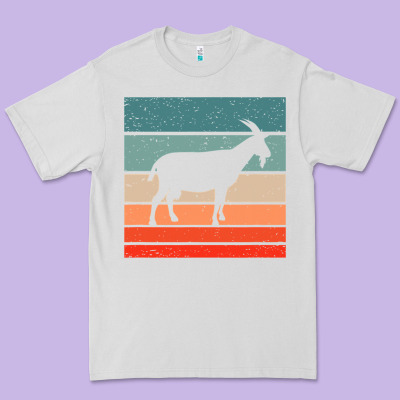 Goat Goats Retro Style Vintage 140 Goat Lover Premium Tee Designed By Artmosaic