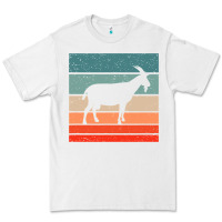 White goat goats retro style vintage 140 goat lover Premium Tee - ArtMosaic