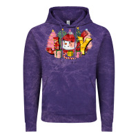 Cloud Purple joy snowman Vintage Hoodie - CowGirlArtShop