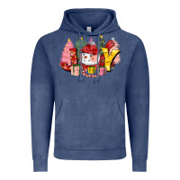 Vintage Denim joy snowman Vintage Hoodie - CowGirlArtShop