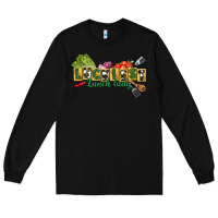 Black Luckiest lunch lady St. Patrick's Day Long Sleeve Tee - CowGirlArtShop