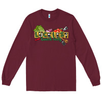 Burgundy Luckiest lunch lady St. Patrick's Day Long Sleeve Tee - CowGirlArtShop