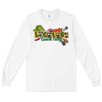 White Luckiest lunch lady St. Patrick's Day Long Sleeve Tee - CowGirlArtShop