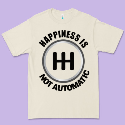 Happiness Is Not Automatic..save The Manuals.. 3 Pedals Cars Lovers Gi Premium Tee Designed By Artmosaic