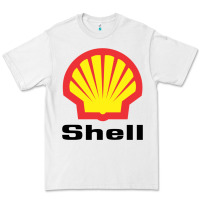 White Copy of shell gasoline Premium Tee - ArtMosaic