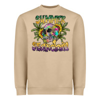 Mushroom Summer Searchin Heavyweight Sweatshirt - CowhideDigitalArt
