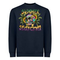 Navy Summer Searchin Heavyweight Sweatshirt - CowhideDigitalArt